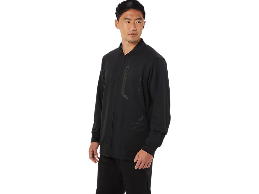 ACTIBREEZE DOUBLE RUSSEL MESH JACKET Performance Black Asics