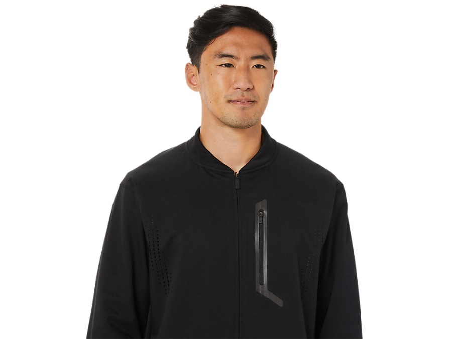 ACTIBREEZE DOUBLE RUSSEL MESH JACKET Performance Black Asics