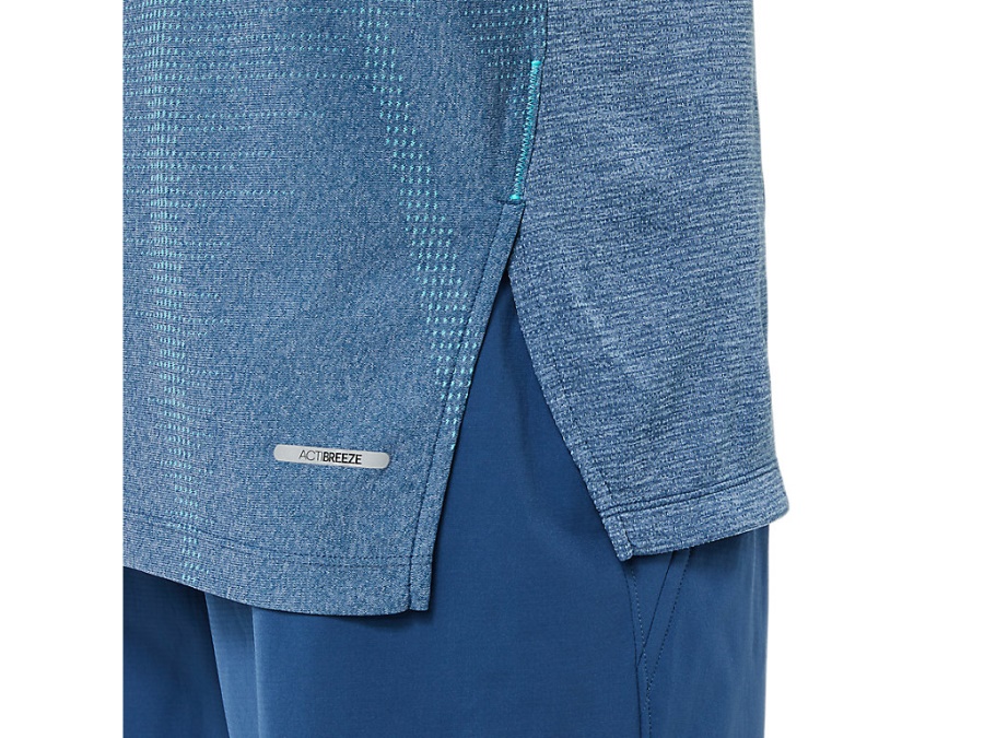 ACTIBREEZE JACQUARD SHORT SLEEVED TOP Grand Shark Heather Asics