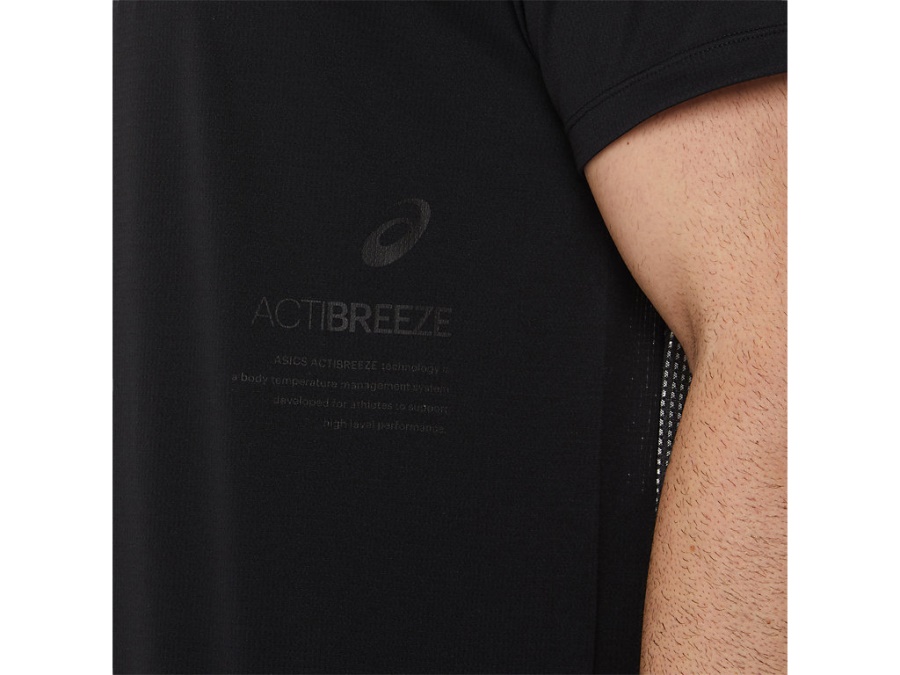ACTIBREEZE JACQUARD SHORT SLEEVED TOP Performance Black Asics