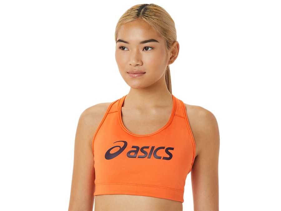 ASICS PADDED BRA Nova Orange-Night Shade Asics