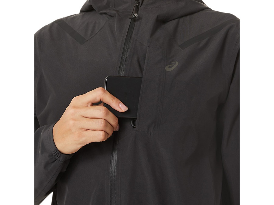 Asics ACCELERATE WATERPROOF 20 JACKET Graphite Grey