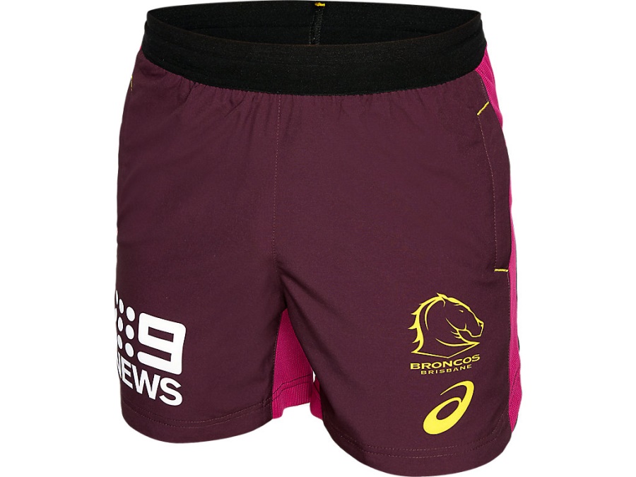 Asics BRISBANE BRONCOS TRAINING SHORT YOUTH Deep Mars