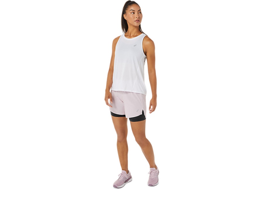 Asics Barely Rose-Performance Black ROAD 2-N-1 55 INCH SHORT