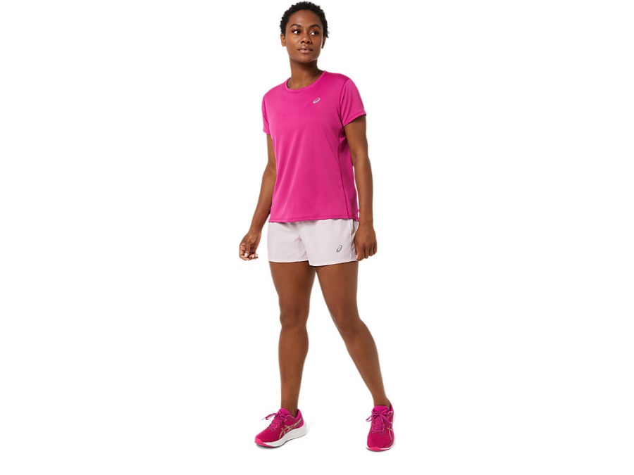 Asics Barely Rose SILVER 4 INCH SHORT