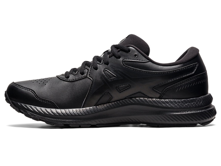 Asics Black GEL-CONTEND SYNTHETIC LEATHER