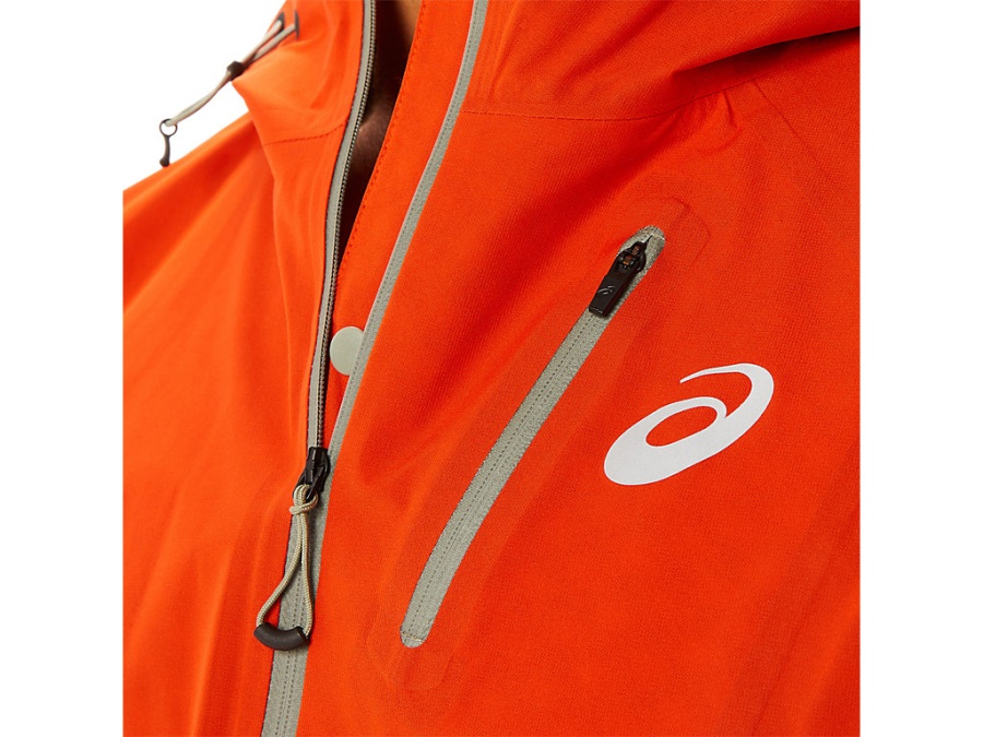 Asics Cherry Tomato FUJITRAIL WATERPROOF JACKET
