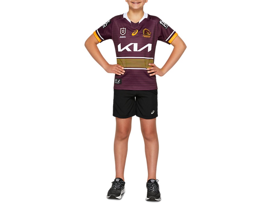 Asics Deep Mars BRISBANE BRONCOS REPLICA HOME JERSEY YOUTH