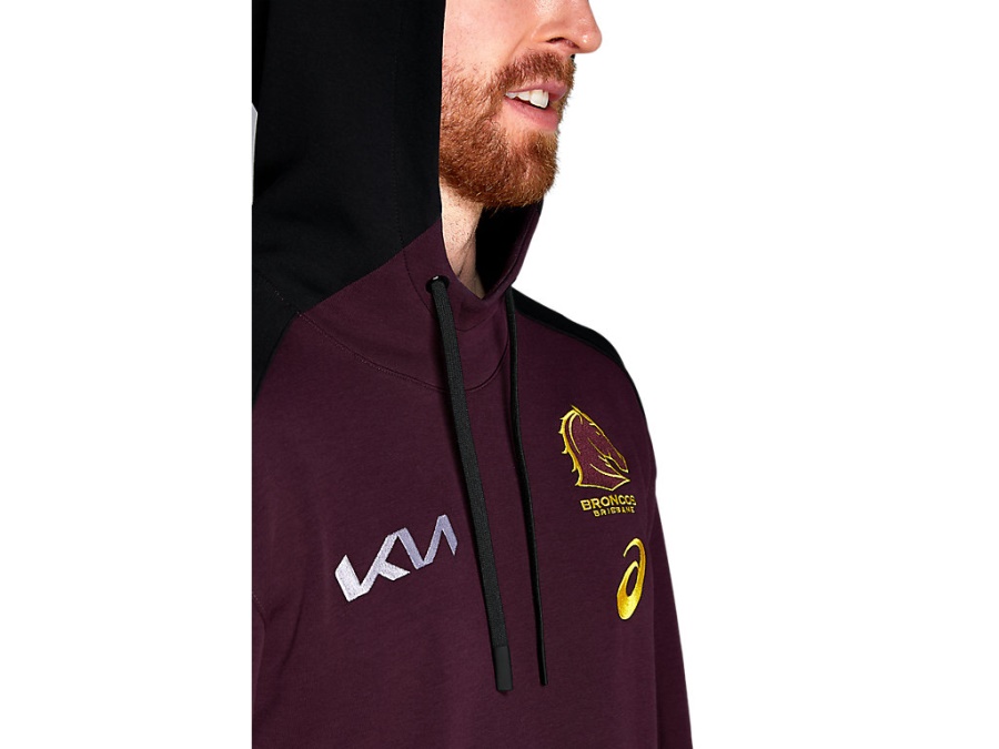 Asics Deep Mars BRISBANE BRONCOS TEAM HOODIE