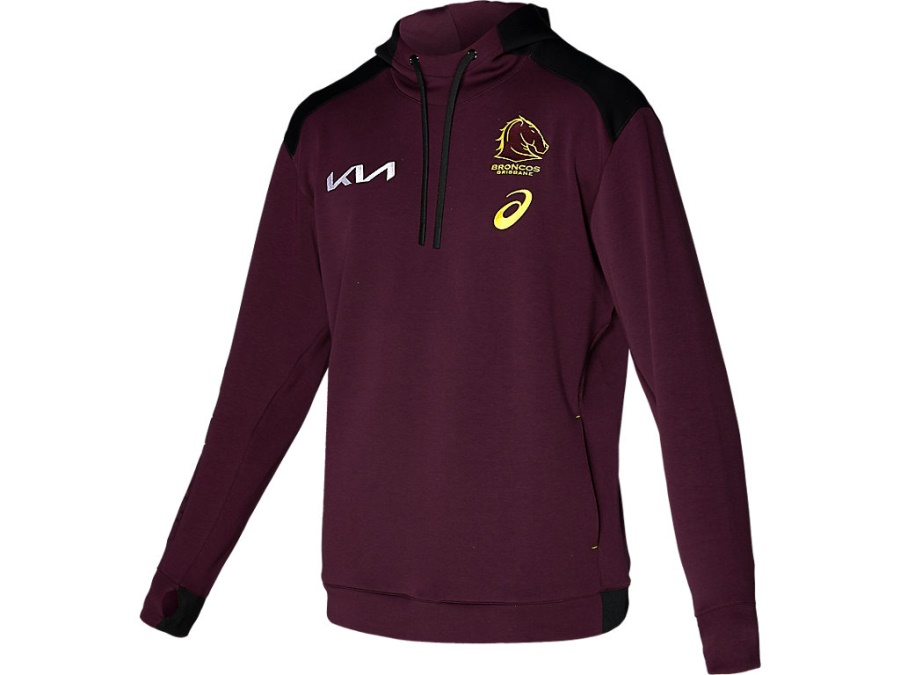 Asics Deep Mars BRISBANE BRONCOS TEAM HOODIE