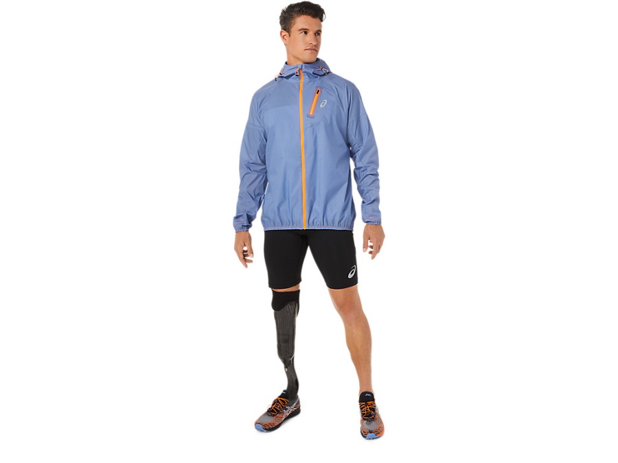 Asics FUJITRAIL JACKET Blue Harmony