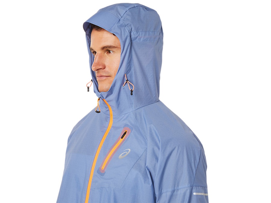 Asics FUJITRAIL JACKET Blue Harmony