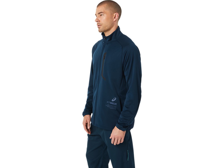 Asics French Blue ACTIBREEZE JACQUARD JACKET