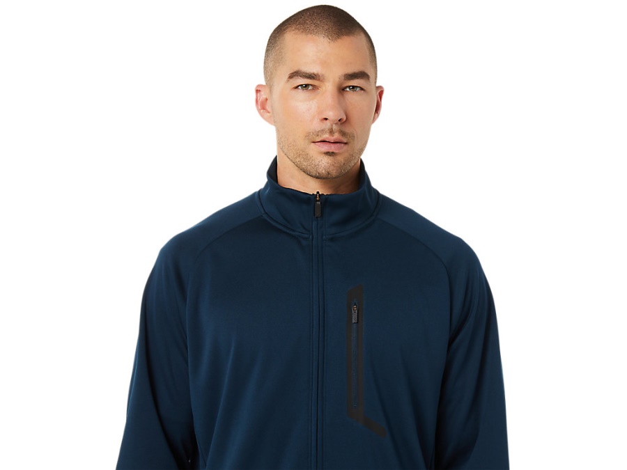 Asics French Blue ACTIBREEZE JACQUARD JACKET