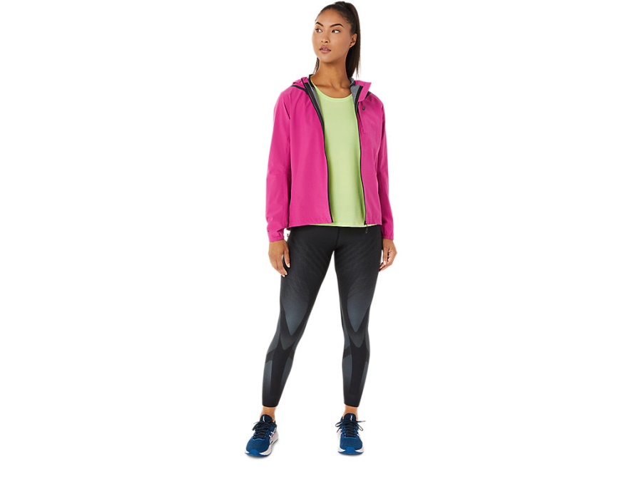 Asics Fuchsia Red ACCELERATE WATERPROOF 20 JACKET