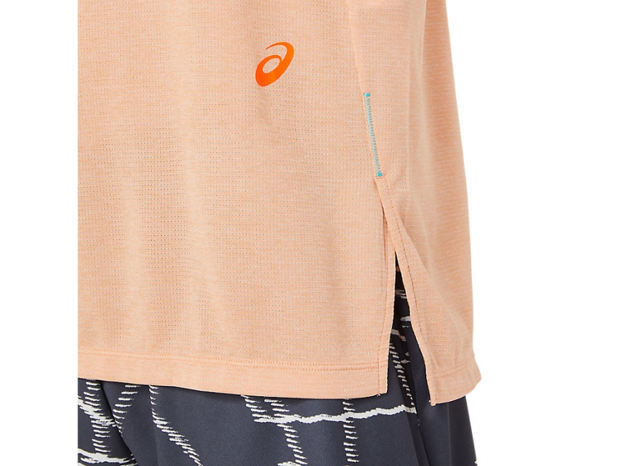 Asics GEL-COOL PRINT SHORT SLEEVED TOP Summer Dune Heather