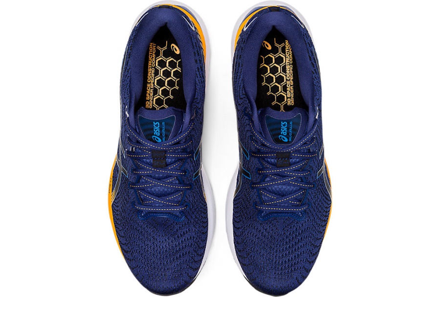 Asics GEL-CUMULUS 24 (2E WIDE) Deep Ocean-Amber