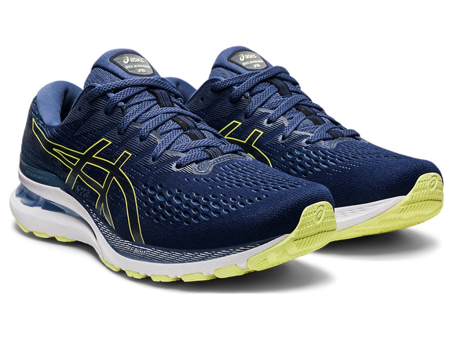 Asics GEL-KAYANO 28 Thunder Blue-Glow Yellow