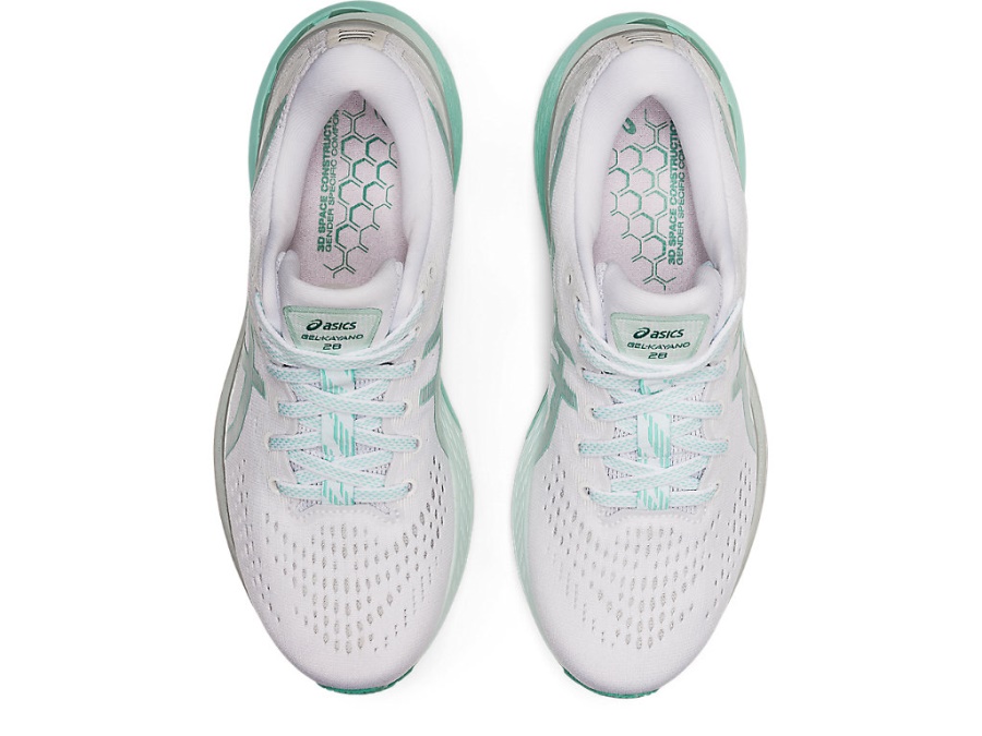 Asics GEL-KAYANO 28 White-Oasis Green
