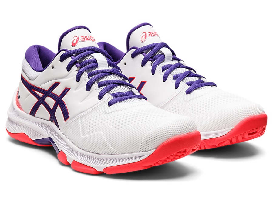 Asics GEL-NETBURNER 20 (D WIDE) White-Gentry Purple