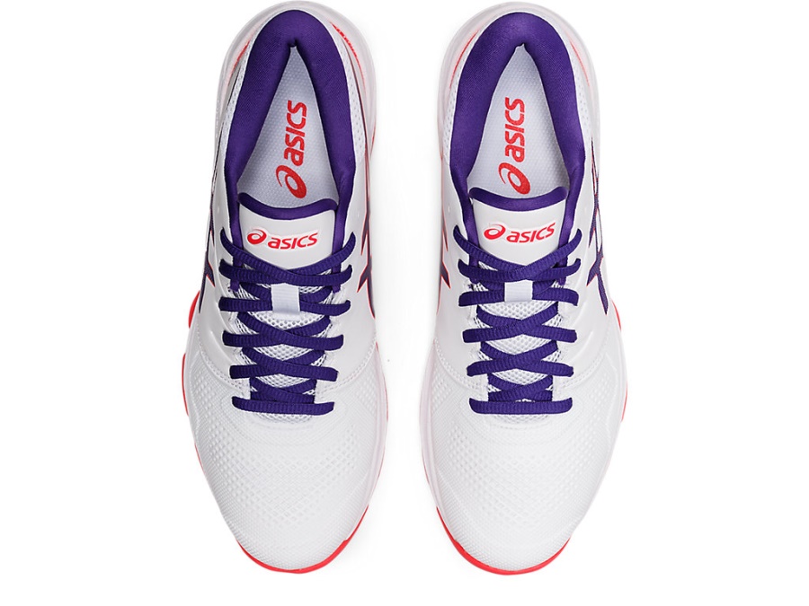 Asics GEL-NETBURNER 20 (D WIDE) White-Gentry Purple