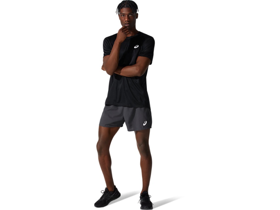 Asics Graphite Grey SILVER 5 INCH SHORT