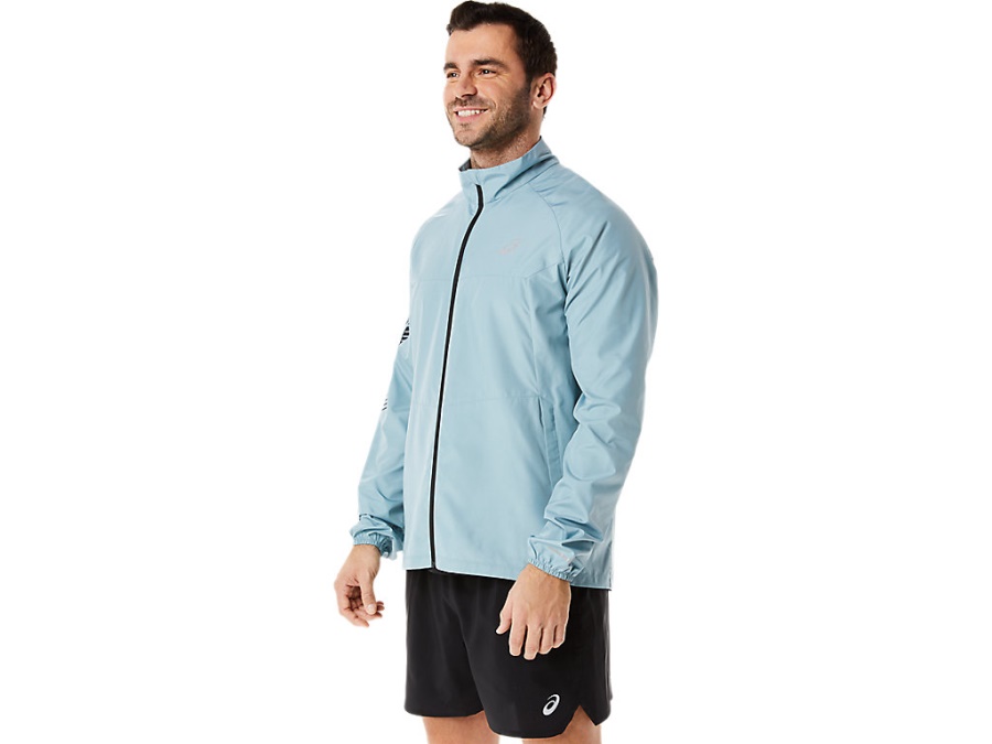 Asics ICON JACKET Light Steel-Performance Black