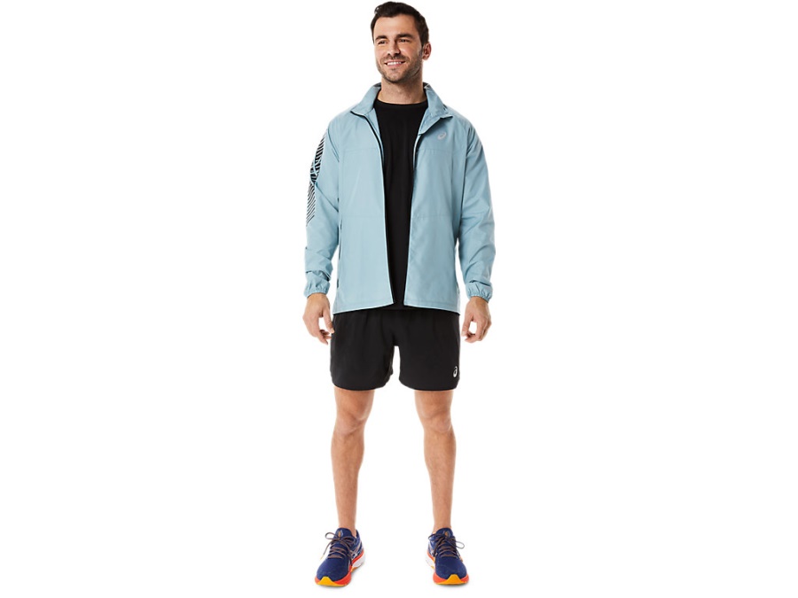 Asics ICON JACKET Light Steel-Performance Black