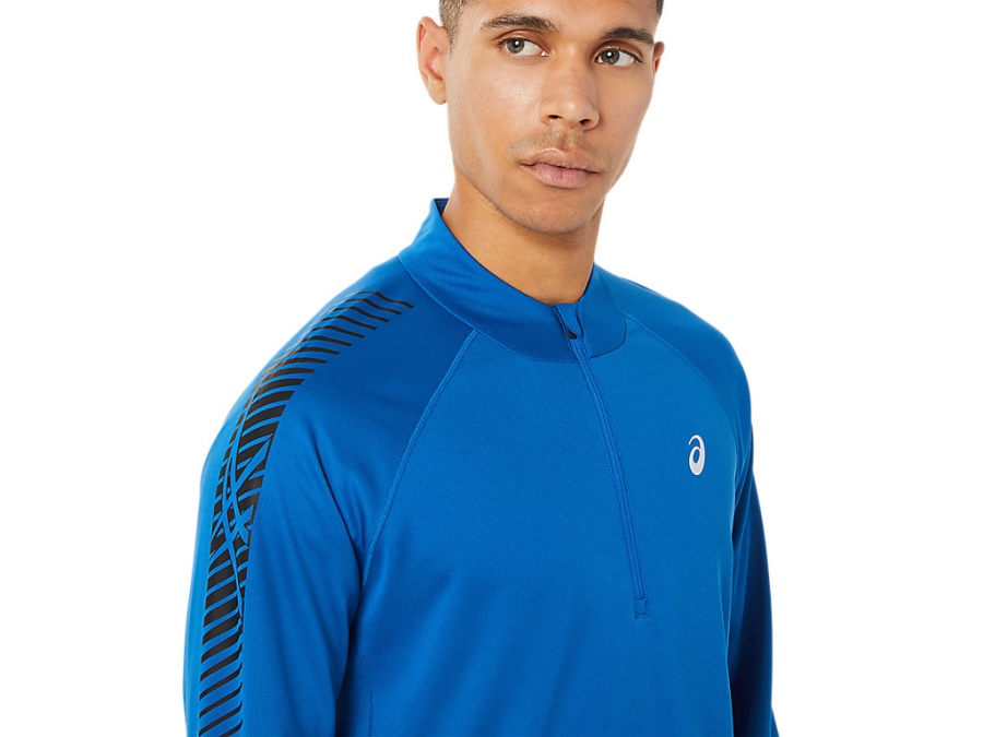 Asics ICON LONG SLEEVED 1-2 ZIP Lake Drive-Performance Black