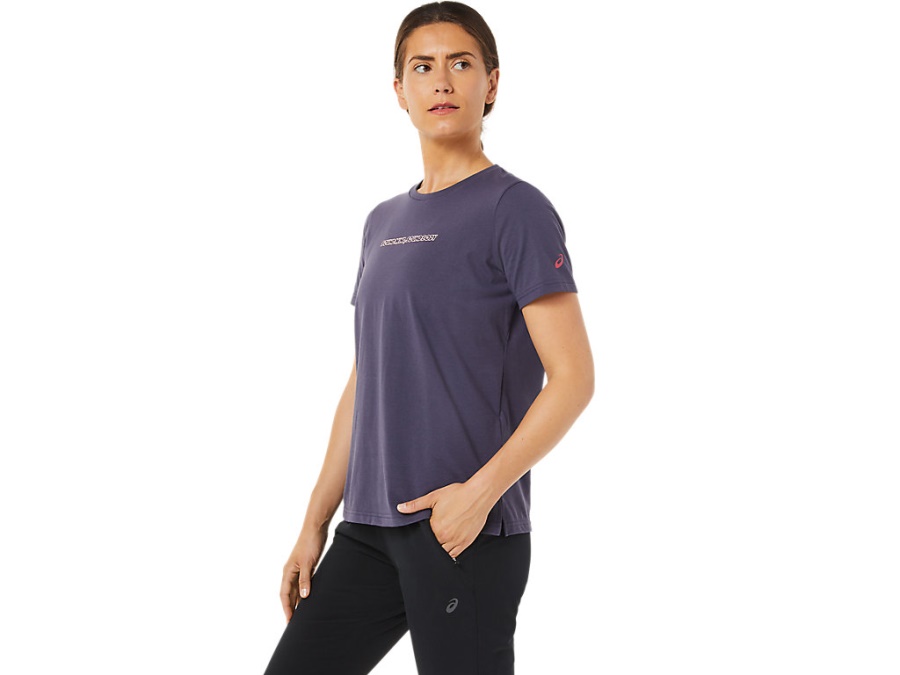 Asics Indigo Fog LOGO GRAPHIC TEE