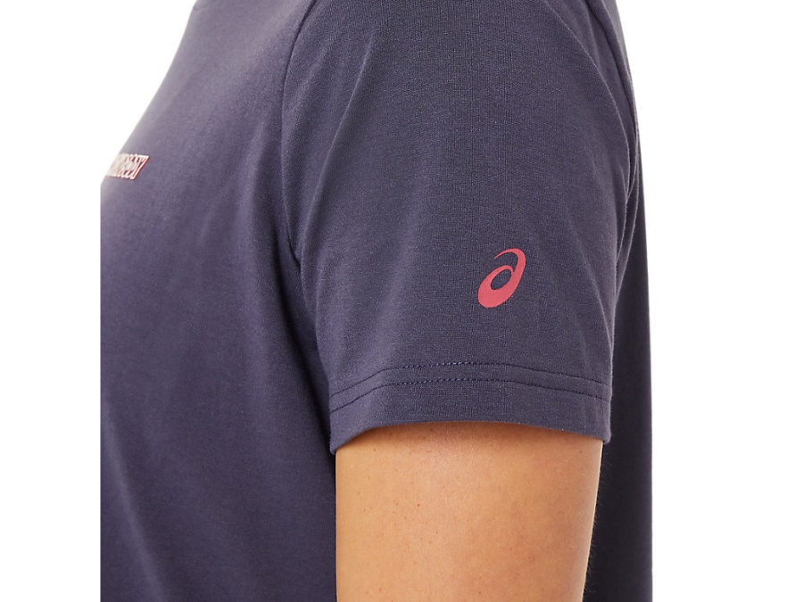 Asics Indigo Fog LOGO GRAPHIC TEE
