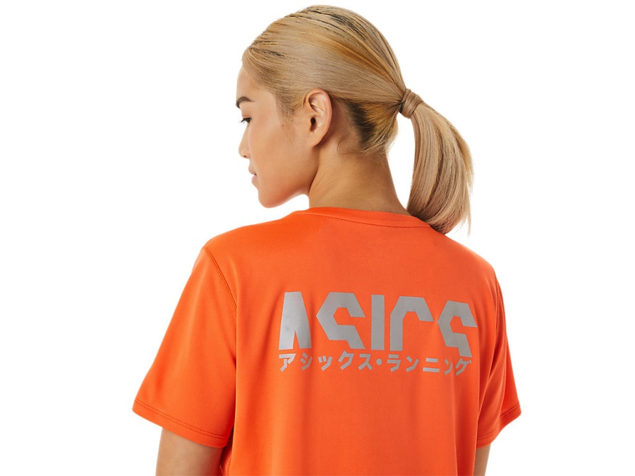 Asics KATAKANA SHORT SLEEVED TOP Nova Orange