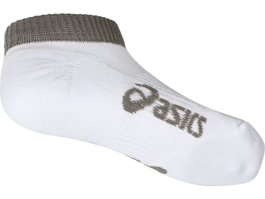 Asics KIDS PACE LOW SOCKS Brilliant White-Piedmont Grey