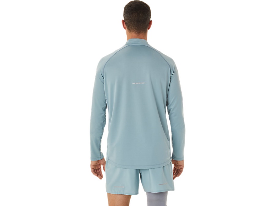 Asics Light Steel-Performance Black ICON LONG SLEEVED 1-2 ZIP
