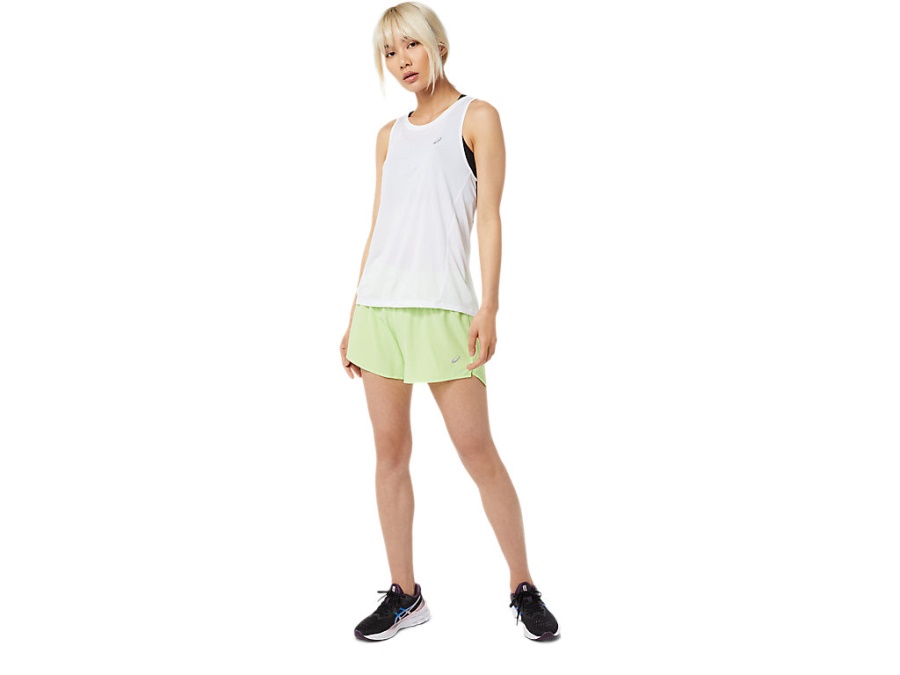 Asics Lime Green ROAD 35 INCH SHORT