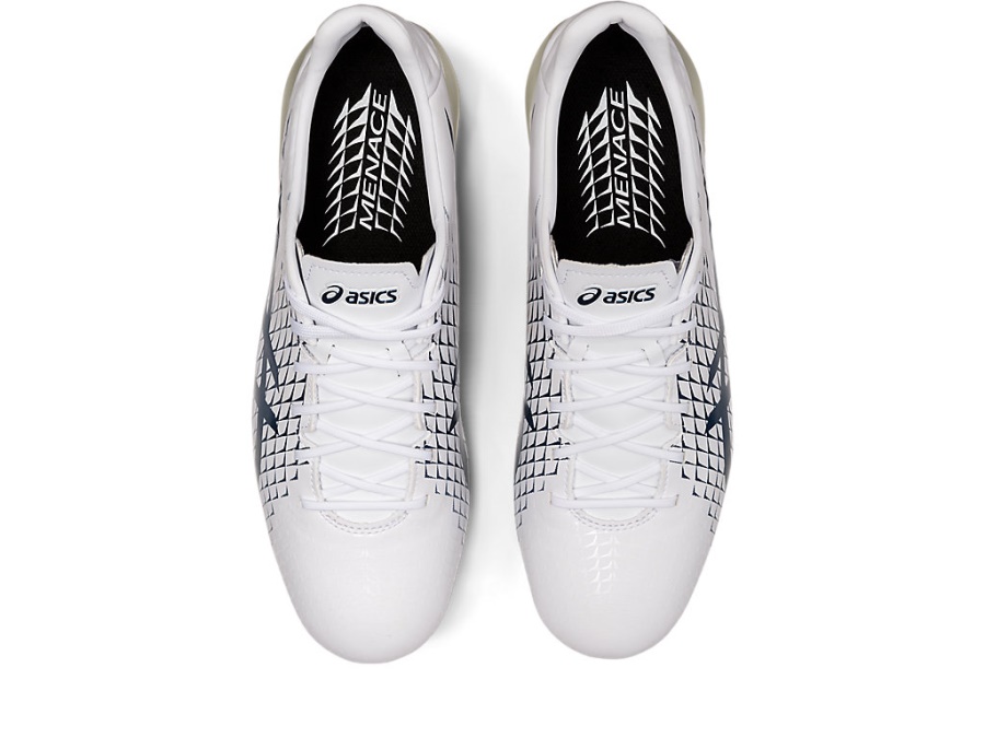 Asics MENACE 4 White-Mako Blue