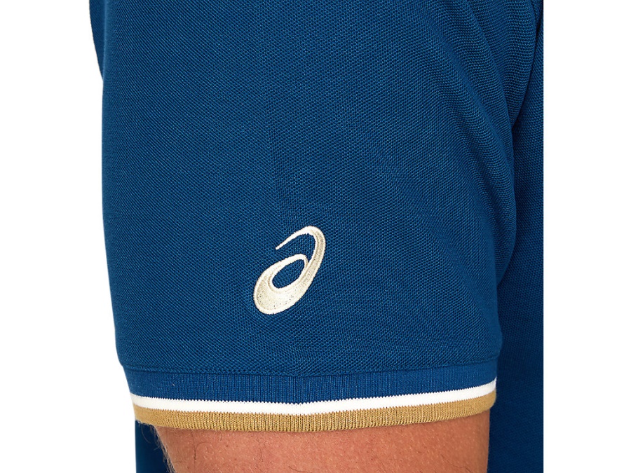 Asics Mako Blue CRICKET AUSTRALIA ASHES POLO
