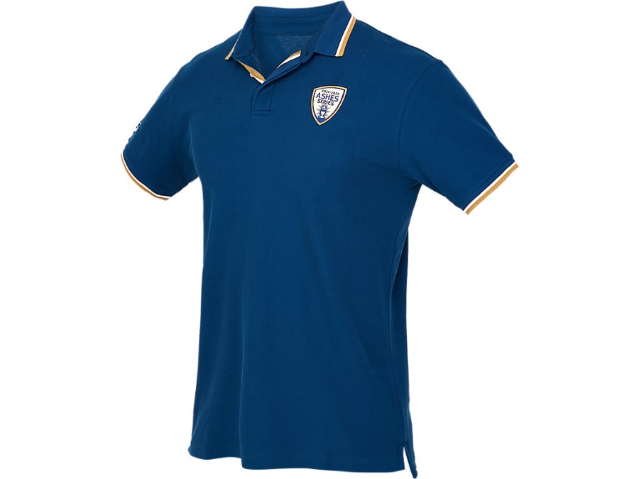 Asics Mako Blue CRICKET AUSTRALIA ASHES POLO