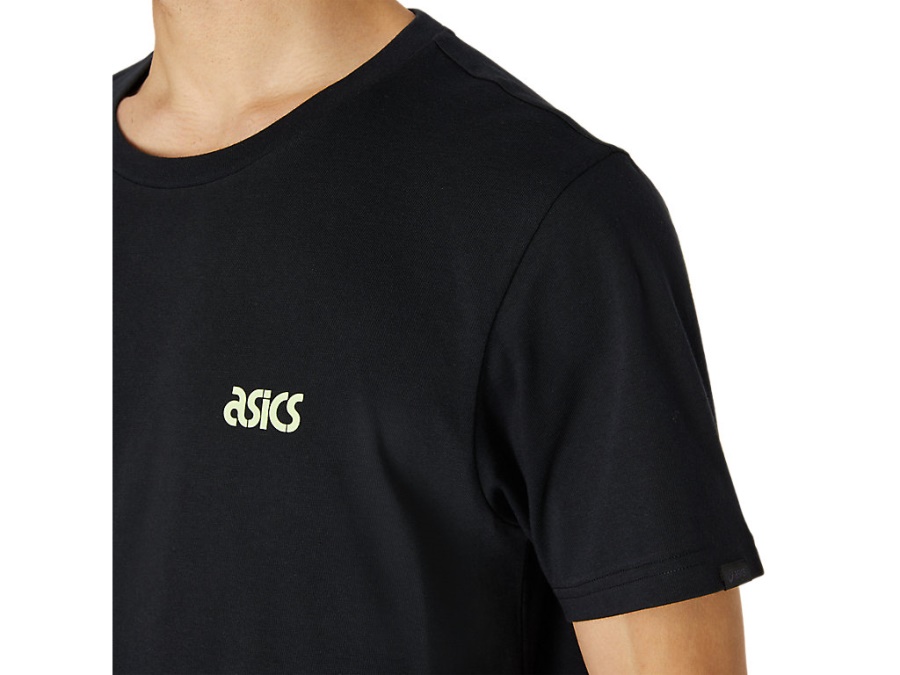 Asics ONE POINT SHORT SLEEVED TEE Performance Black