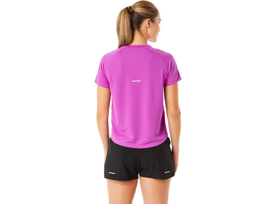 Asics Orchid-Performance Black ICON SHORT SLEEVED TOP