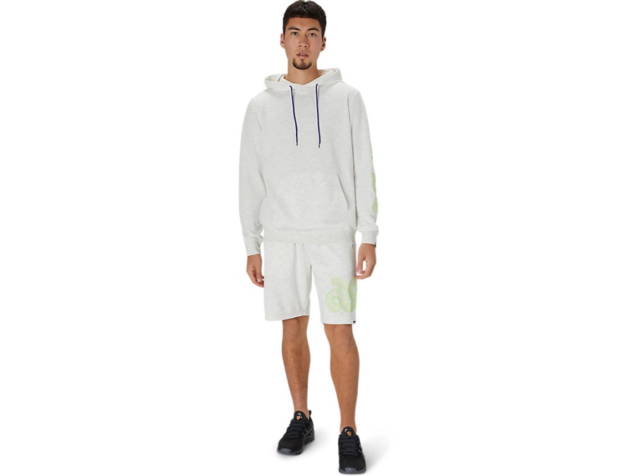 Asics PULL OVER HOODIE Birch Heather