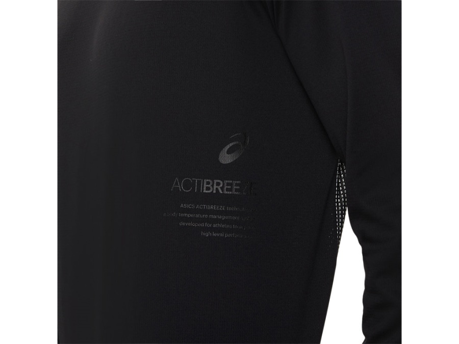 Asics Performance Black ACTIBREEZE JACQUARD LONG SLEEVED TOP