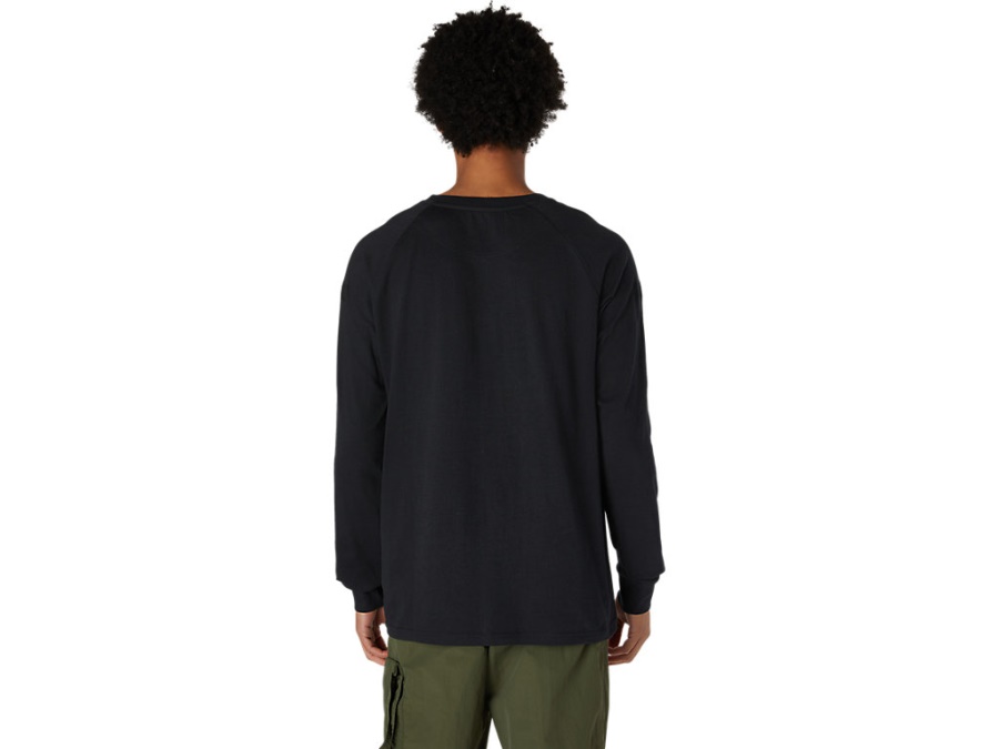 Asics Performance Black EMBROIDERY LONG SLEEVED TEE
