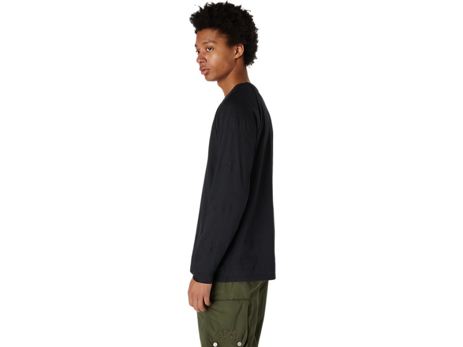 Asics Performance Black EMBROIDERY LONG SLEEVED TEE