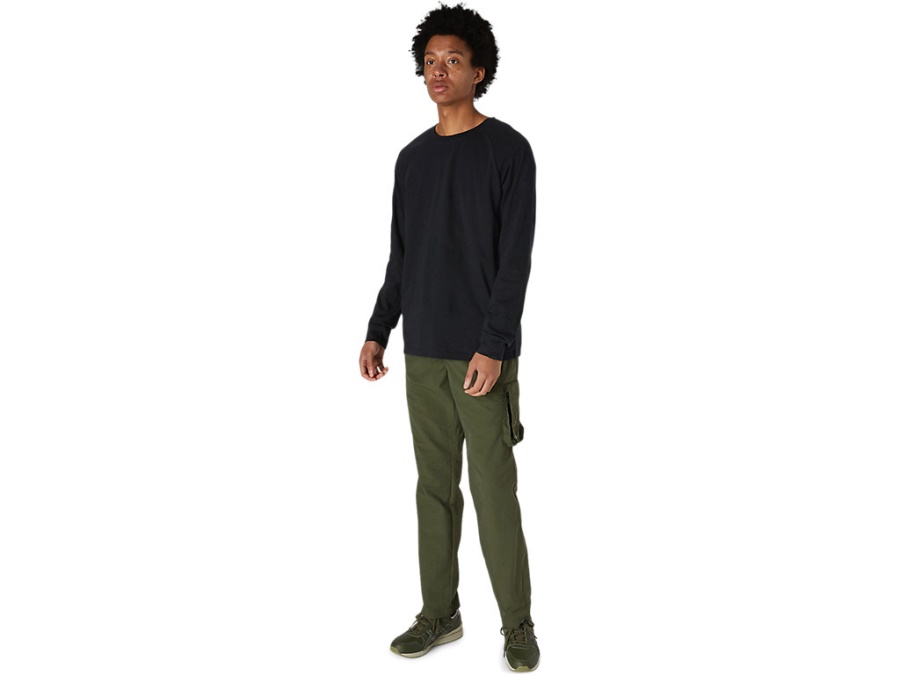 Asics Performance Black EMBROIDERY LONG SLEEVED TEE