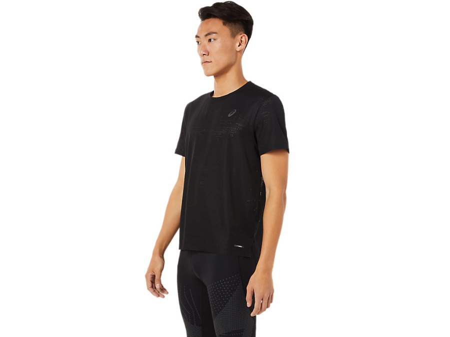 Asics Performance Black VENTILATE ACTIBREEZE SHORT SLEEVED TOP