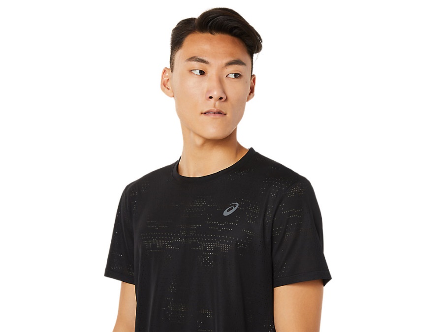 Asics Performance Black VENTILATE ACTIBREEZE SHORT SLEEVED TOP