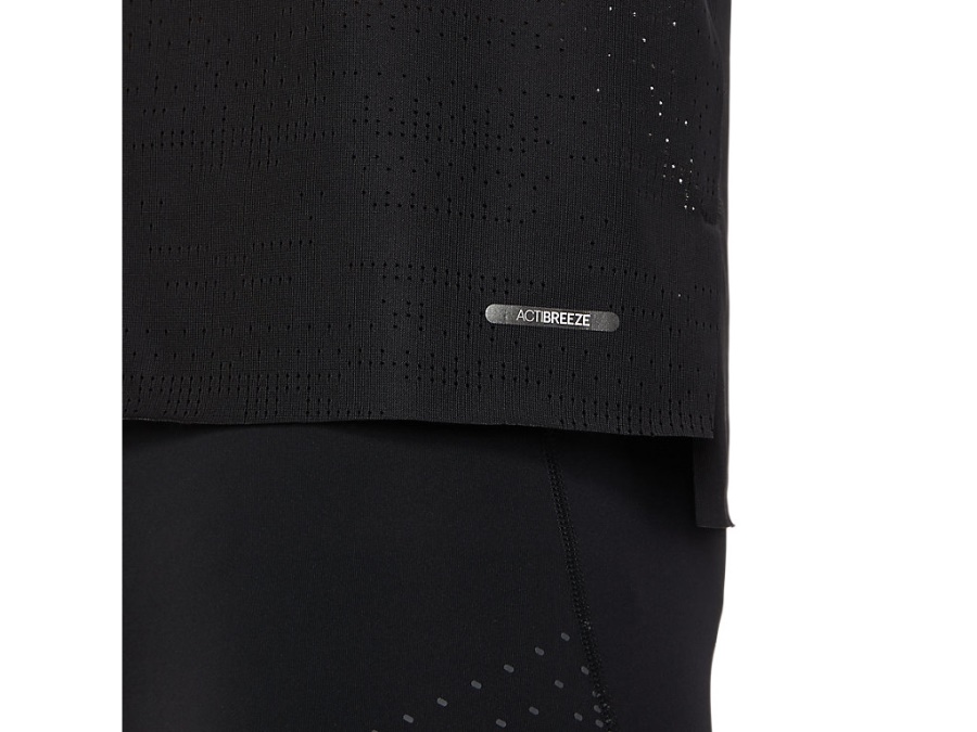 Asics Performance Black VENTILATE ACTIBREEZE SHORT SLEEVED TOP