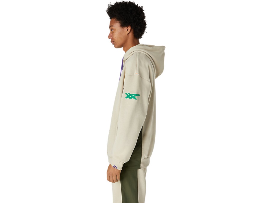 Asics Putty BRUSHED FRENCH TERRY FULL ZIP HOODIE