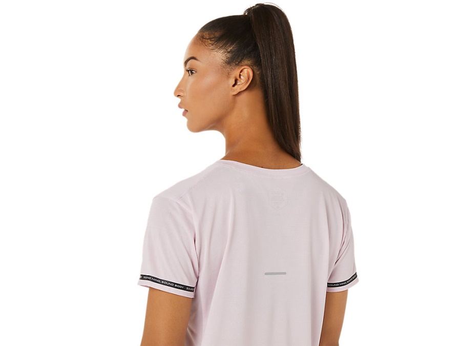 Asics RACE CROP TOP Barely Rose